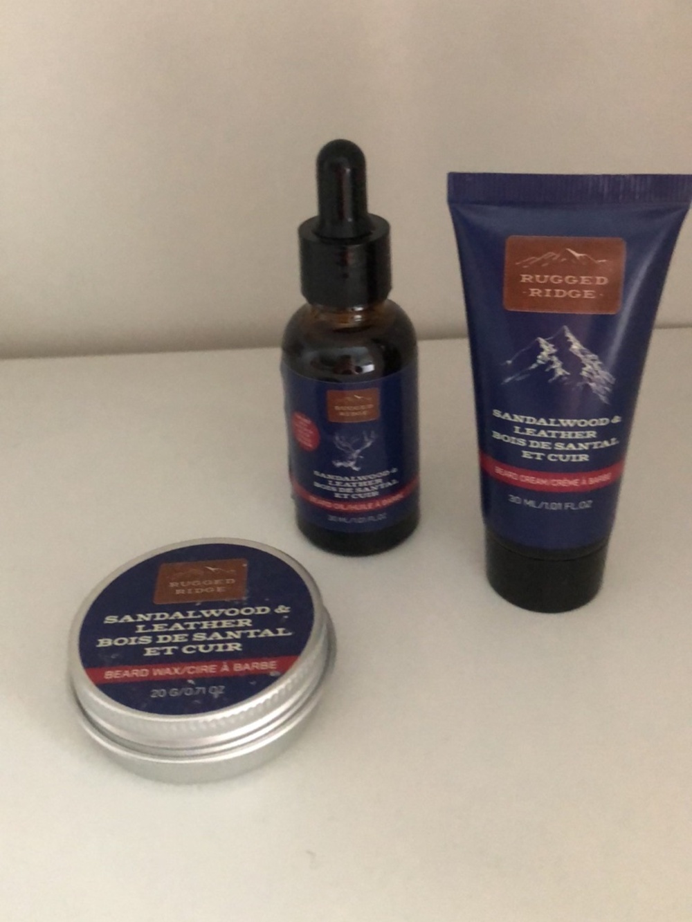 Rugged Ridge Sandalwood & Leather 3-Piece Beard Care Set